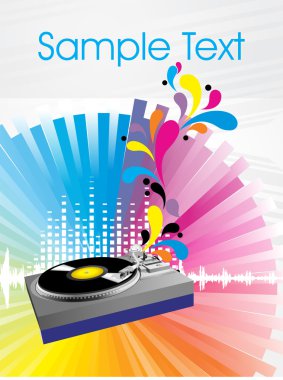 Musical composition disco series clipart