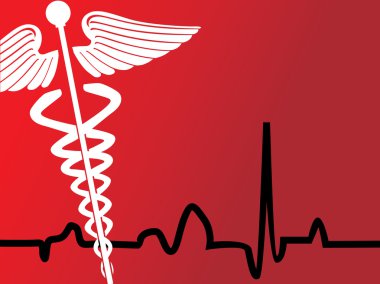 Medical caduceus sign clipart