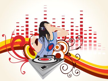 Musical composition disco series clipart