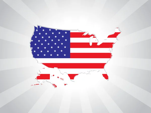 Amerikai zászló megjelenítése illusztráció vektor — Stock Vector