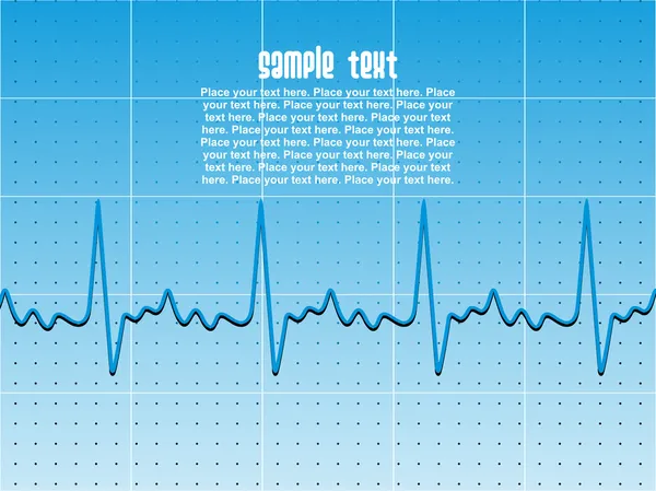 stock vector Heart beat background