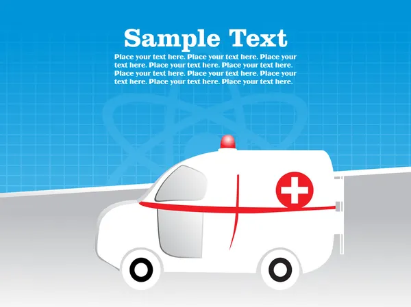 Fond médical ambulance — Image vectorielle