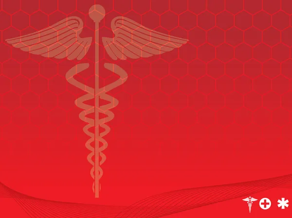 Illustration vectorielle rouge symbole médical — Image vectorielle