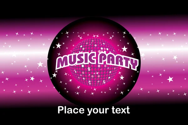 Illustration Musik Party Hintergrund — Stockvektor