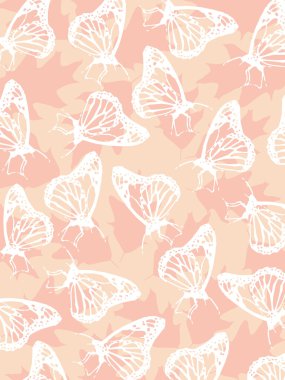 Illustration butterflies background clipart