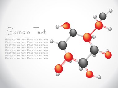 Background with molecule clipart