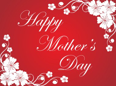 Greeting for mother day celebration clipart