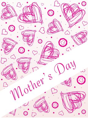 Artistic pink love background clipart