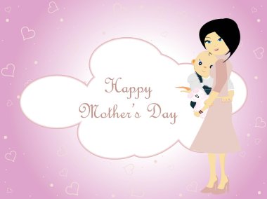 Vector wallpaper for mothers day clipart