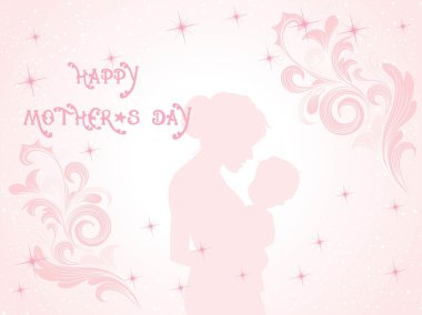 Vector wallpaper for mothers day clipart