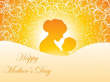Vector wallpaper for mothers day clipart