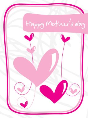 Abstract design mother day background clipart