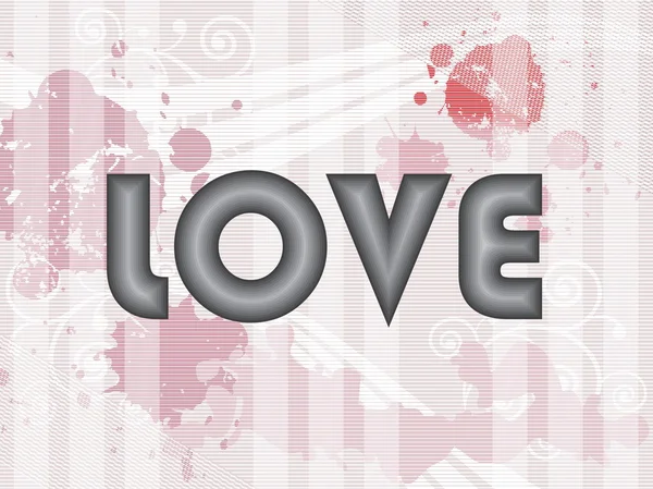 Vektor Grungy Spot Hintergrund mit Liebe — Stockvektor