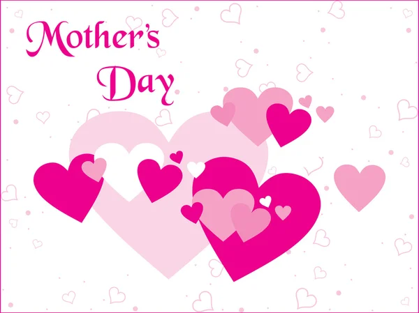 Heart background for mother day — Stock Vector