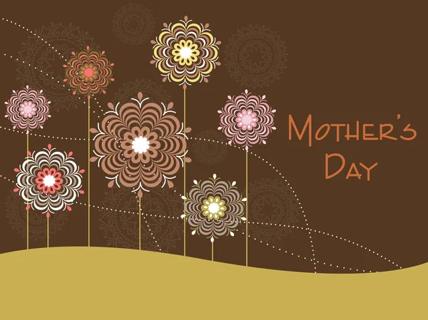 Fête des mères fond avec fleur — Image vectorielle