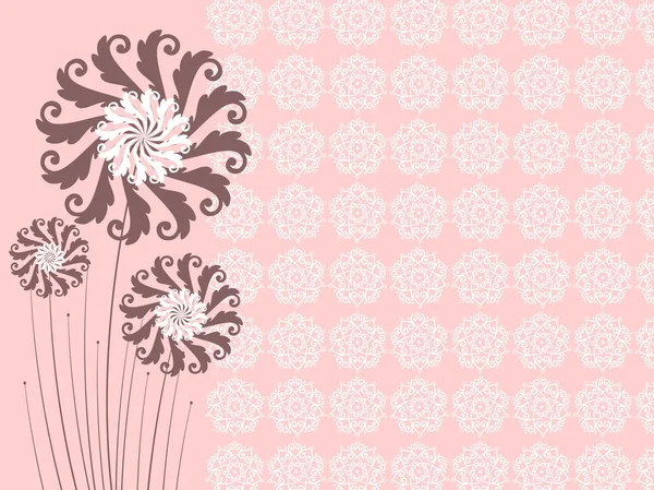 創造的な花のデザインの背景 — ストックベクタ