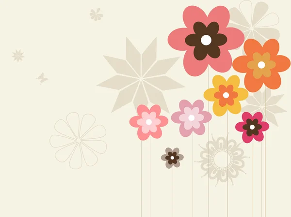Fond de fleur coloré — Image vectorielle