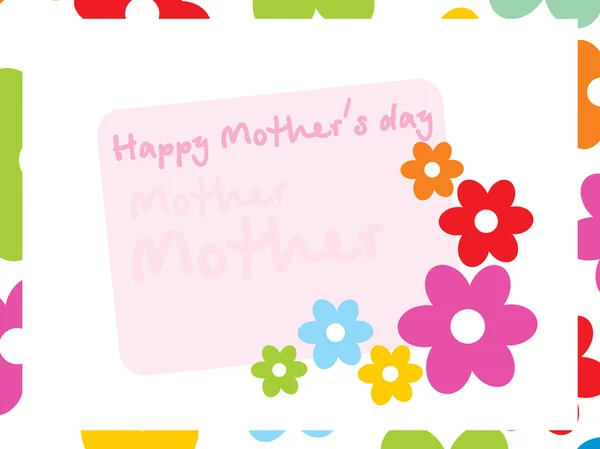 Anneler günü çiçek güzel süsleme — Stok Vektör