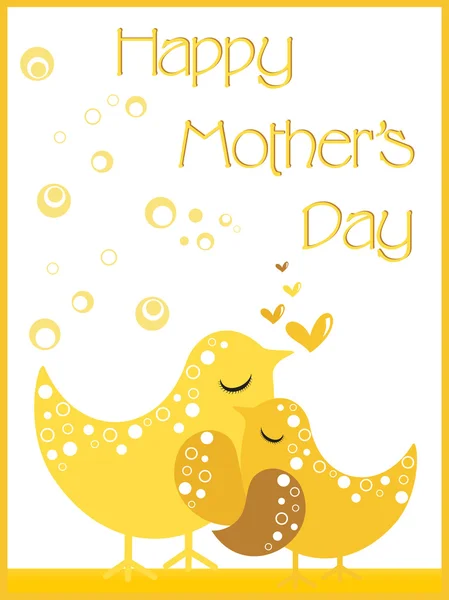 A lovely mother day, vector illustration — Stock Vector