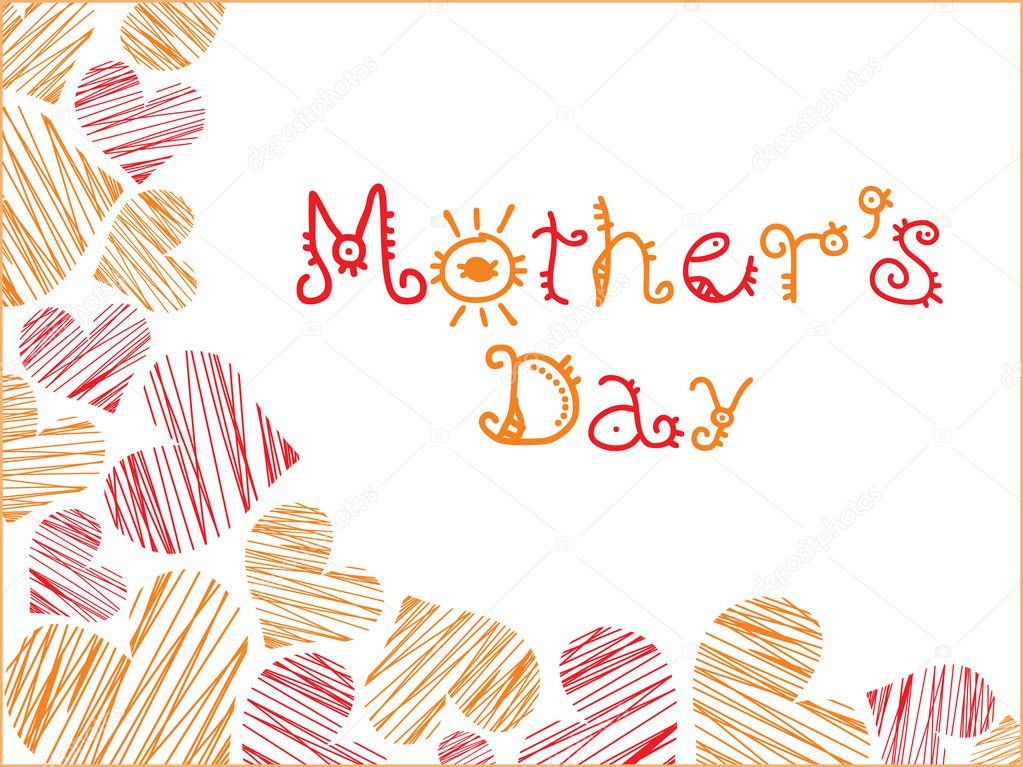Mothers day with love background
