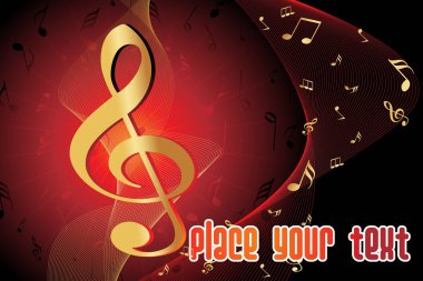 arka plan ile müzik notaları