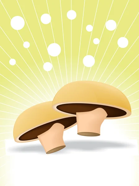 Illustration vectorielle champignon — Image vectorielle