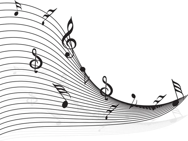 Ilustración de onda musical — Archivo Imágenes Vectoriales