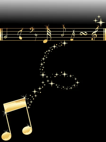 Background with musical notes — Stock Vector