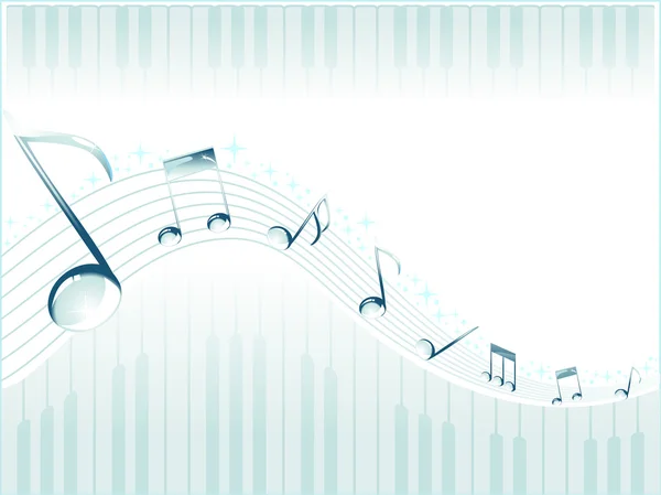 Фортепіано та музичні ноти — стоковий вектор