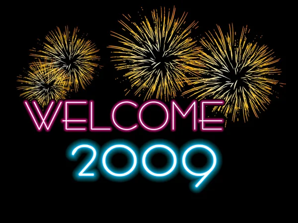 Nový rok 2009 pozdrav — Stockový vektor