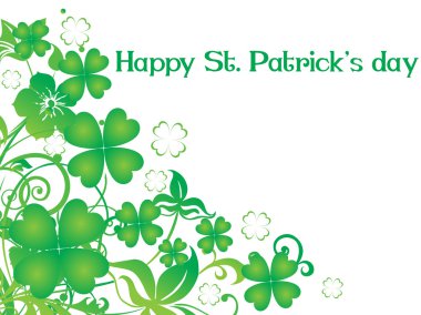 St. patrick's day card 17 march clipart