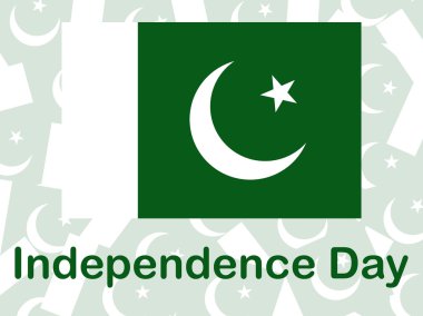 Pakistan flag with background clipart