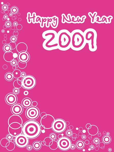 New year 2009 greeting pattern — Stock Vector