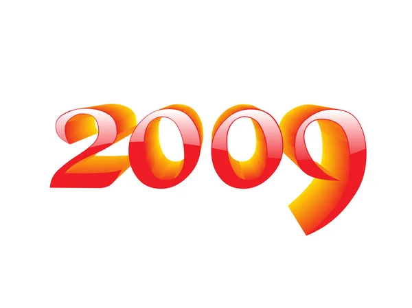 Año nuevo 2009 series2, diseño7 — Archivo Imágenes Vectoriales