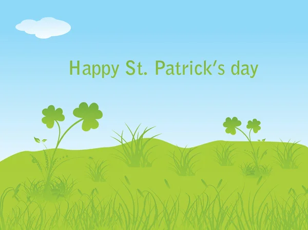 Beautiful painting for patrick day — Stock Vector