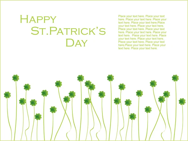 St. patrick's day greeting — Stock Vector