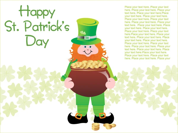 Background for patrick day — Stock Vector
