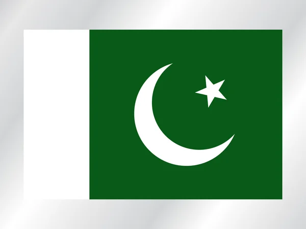 Latar belakang dengan bendera pakistan - Stok Vektor