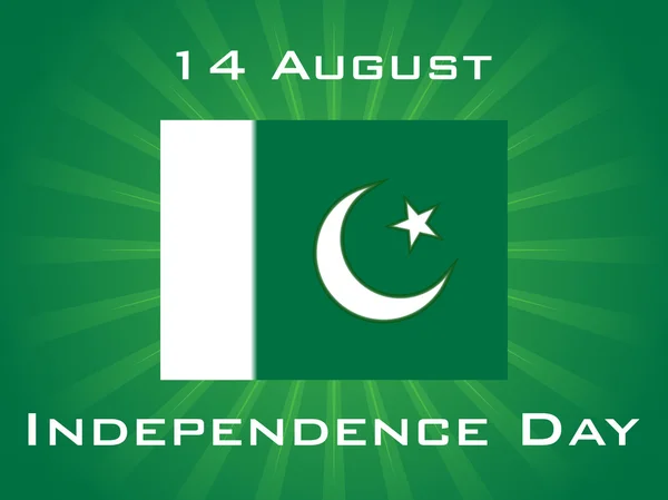 Ilustración para el día de la independencia pak — Vector de stock