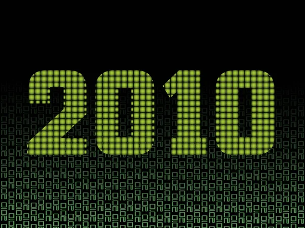 Ilustração vetorial para o ano novo 2010 —  Vetores de Stock