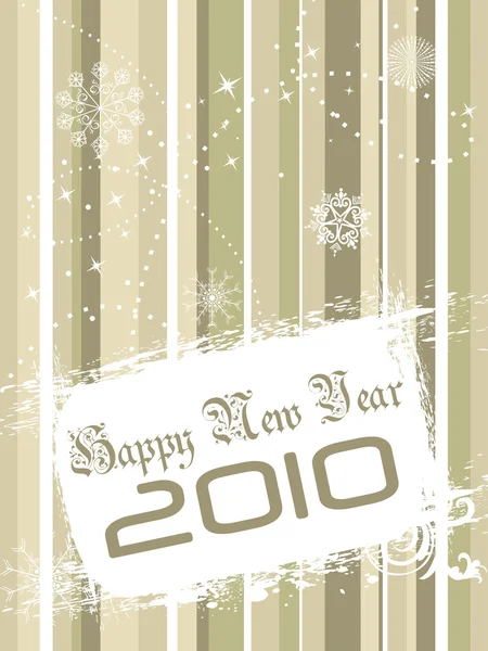 Illustrazione vettoriale per il nuovo anno 2010 — Vettoriale Stock