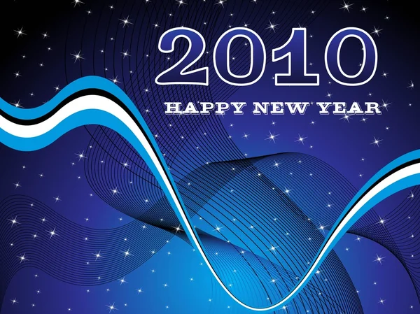 Новий рік 2010 вітальний візерунок — стоковий вектор