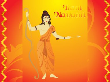 Ramnavami background with god clipart