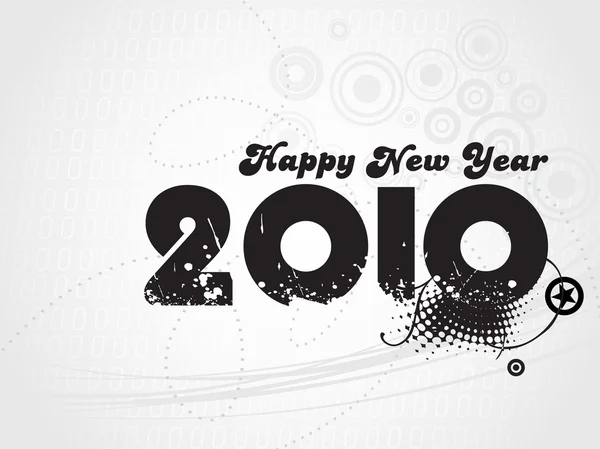 Vector grungy 2010 for new year — Stock Vector
