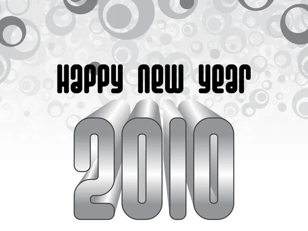 Illustrazione vettoriale per il nuovo anno 2010 — Vettoriale Stock