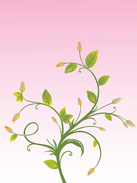 Fond avec bouquet de fleurs — Image vectorielle