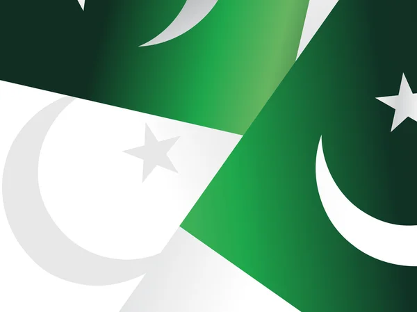 Arka plan ile pakistan bayrağı — Stok Vektör