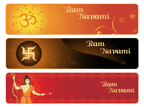 Ramnavami afiş — Stok Vektör