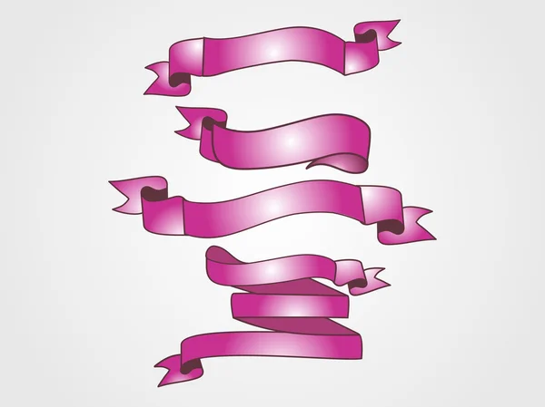 Achtergrond met ribboons — Stockvector