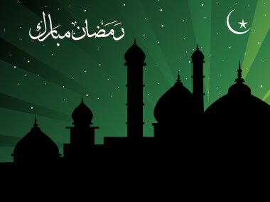 Illustration of islamic background clipart